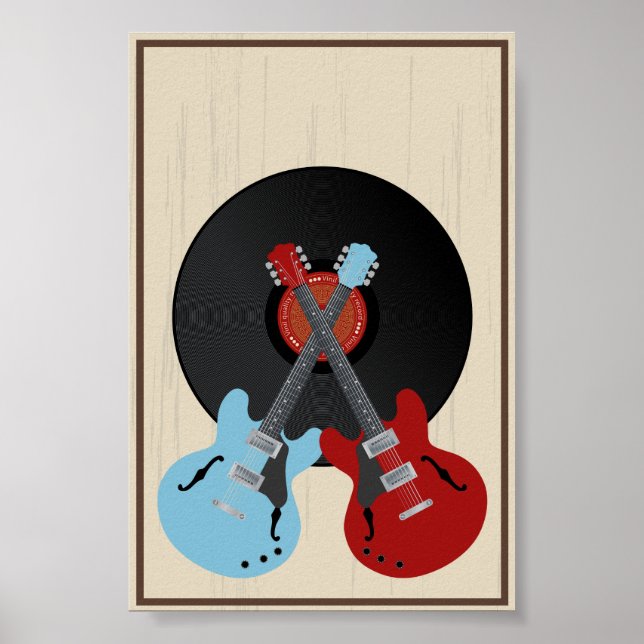 Poster enregistrement vintage (Devant)