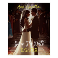 Enregistrer La Date Elegant Wedding Engagement Par