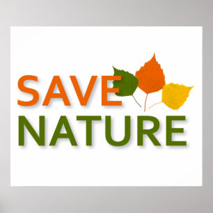 Poster Enregistrer la nature