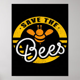 Poster Enregistrer l'apiculteur des abeilles| cadeau pour