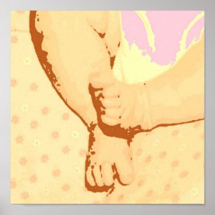 Poster Enregistrer le Baby shower Date