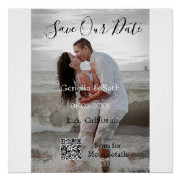 Enregistrez la date code QR simple minimal détails