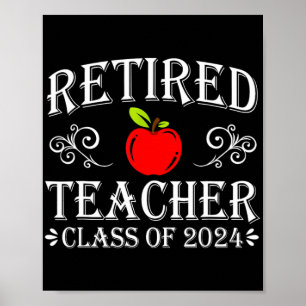 Poster Enseignant Cl De 2024 Retraite Dernier Jour De L'É