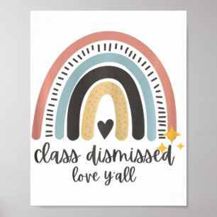 Poster Enseignant Cl Rejeté L'Amour Y'all Dernier Jour De