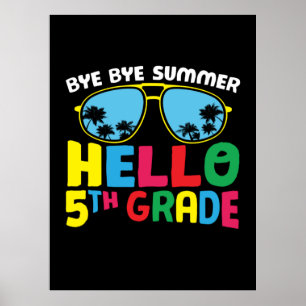 Poster Enseignant de 5e année Bonjour 5e année