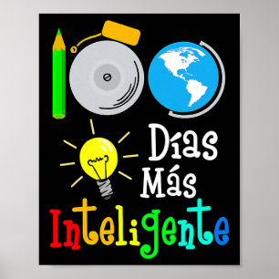 Poster Enseignant Espagnol 100 Jours Smarter 100ème Jour