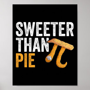Poster Enseignant Geek de mathématiques à tarte plus doux