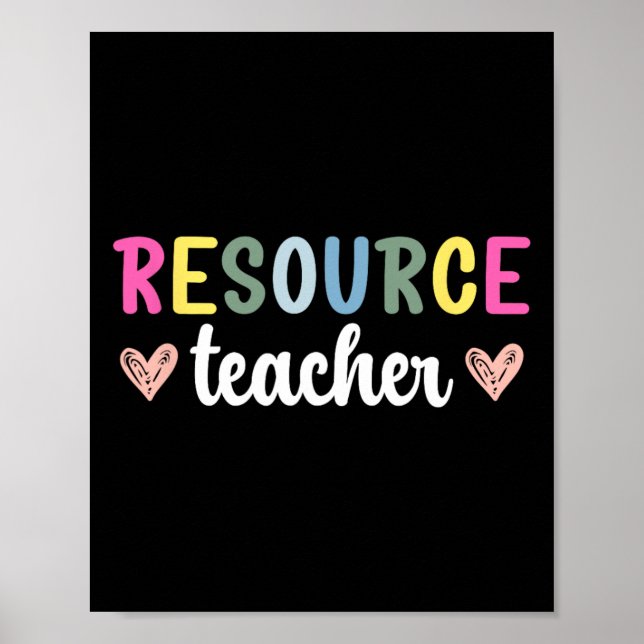 Poster Enseignant ressource Enseignement ressource  (Devant)