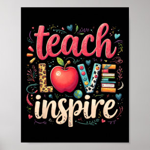 Poster Enseignant Retour à l'école Heureux Premier Jour E