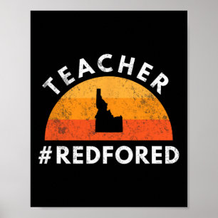 Poster Enseignant Rouge Pour Ed Idaho Public Education 3