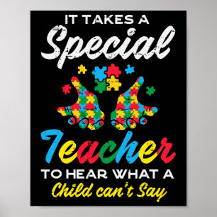 Poster Enseignant Spécial Pour Entendre Un Enfant Cant Di
