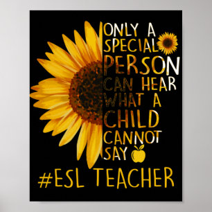Poster Enseignant spécial Tournesol ESL
