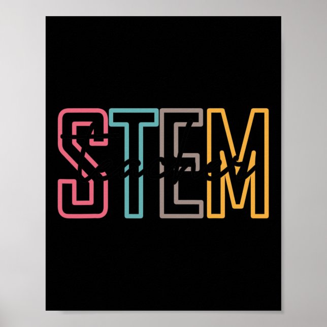 Poster Enseignant Stem Science Technicien Enseignant Reto (Devant)