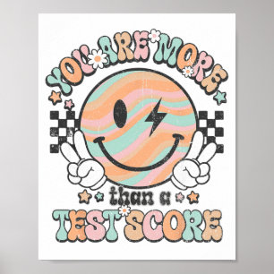 Poster Enseignant Super Smile Vous Êtes Plus Qu'Un Test S