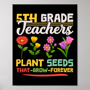 Poster Enseignants de 5e année Semences Plantes qui grand