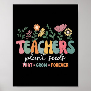 Poster Enseignants super Semences Plantes qui grandissent