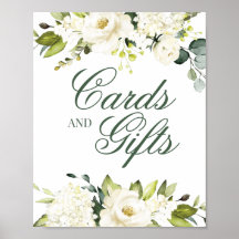 Enseigne Cartes & Cadeaux Roses Blanches