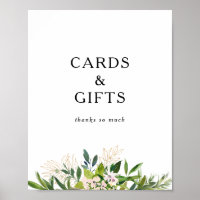 Enseigne Cartes et Cadeaux Élégante Olive Verdure