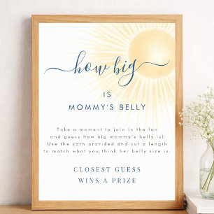 Poster Enseigne Combien Est Grand Le Ventre De Maman pour