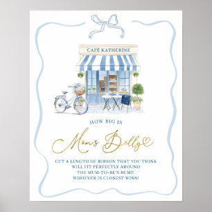 Poster Enseigne de café parisien coquette Quelle est la t