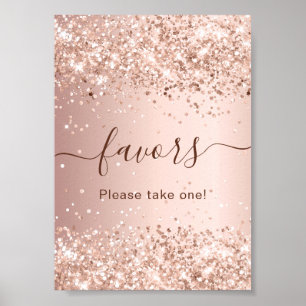 Poster Enseigne de fête avec poussière de paillettes en o