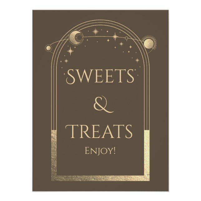 Poster Enseigne de friandises célestes Mocha Gold (Devant)