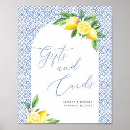 Poster Enseigne de mariage Cadeaux et Cartes Lemon Posita