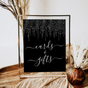 Poster Enseigne de piédestal Cartes & Cadeaux Lumières Gu