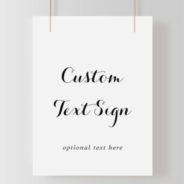 Poster Enseigne de texte personnalisé en calligraphie mod (Créateur téléchargé)