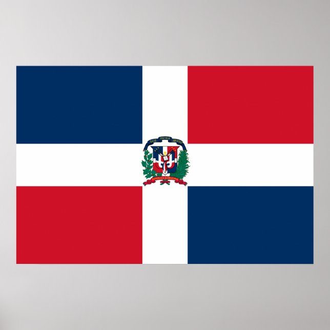 Poster Enseigne Navale De La République Dominicaine, Domi (Devant)