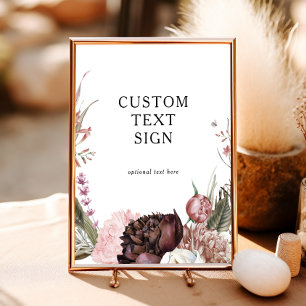 Poster Enseigne personnalisée cartes et cadeaux floraux b