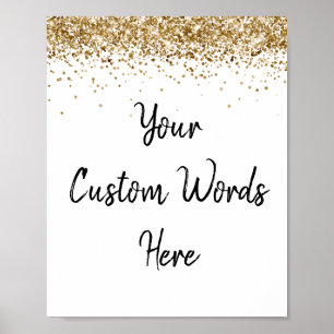 Poster Enseigne personnalisée pour anniversaire avec phot