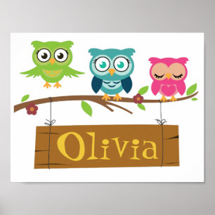 Poster Enseigne personnalisée pour enfants
