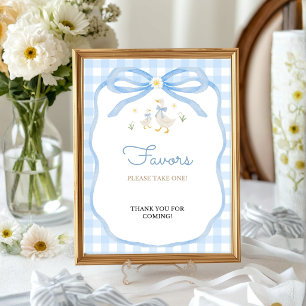 Poster Enseigne pour la table des cadeaux de la Baby Show