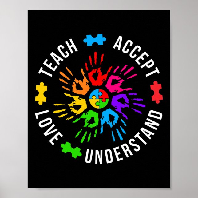 Poster Enseigner Accepter l'amour Comprendre les femmes E (Devant)