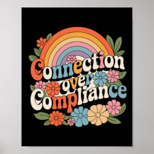 Poster Enseigner avec le coeur - Connexion sur la conform