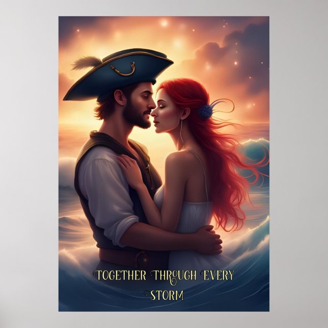 Poster Ensemble à travers chaque tempête Romantique Pirat (Devant)