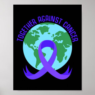 Poster Ensemble contre le cancer Message pour la Journée