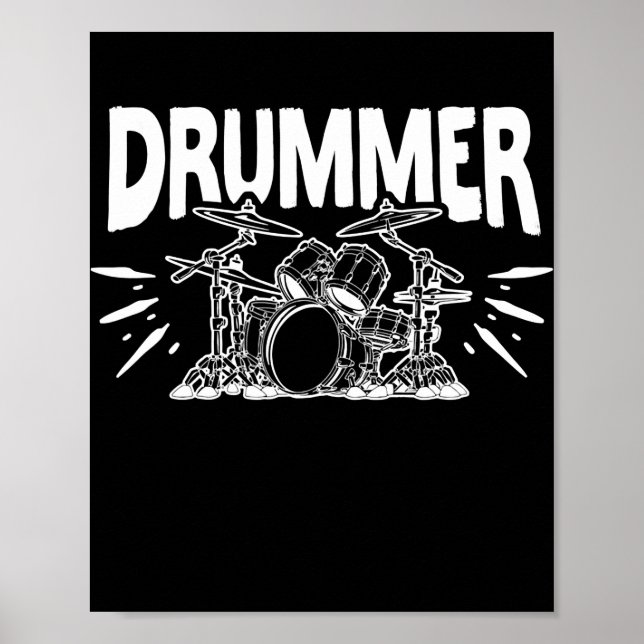 Poster Ensemble de tambours pour professeur de percussion (Devant)