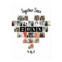 Ensemble depuis l'an 22 Photo Collage Couple
