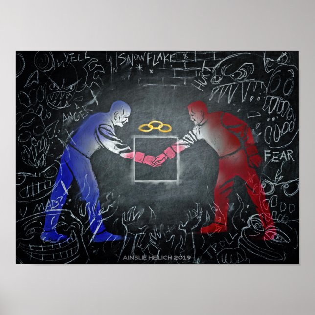 Poster Ensemble, où le monde est coupé (Devant)