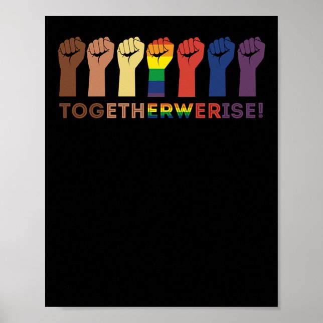 Poster Ensemble, vers l'égalité Justice sociale (Devant)