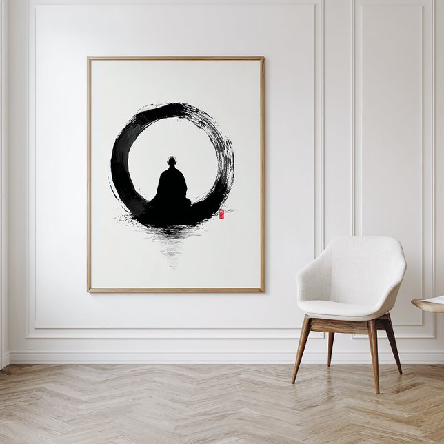 Poster Enso Circle - Zen Ink Wall Art - Minimal Decor (Créateur téléchargé)