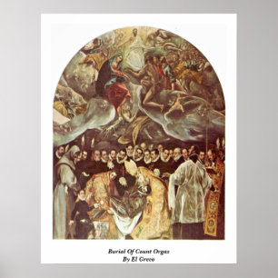 Poster Enterrement Du Comte D'Orgaz Par El Greco