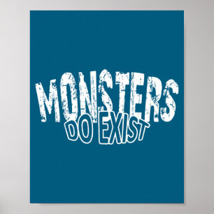 Poster Entraînement à l'existence des monstres Rétro Fer
