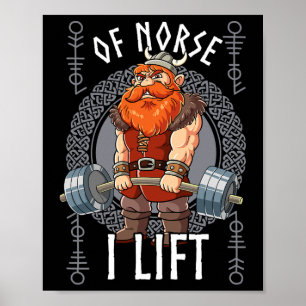 Poster Entraînement de musculation de gym de Norse I Lift