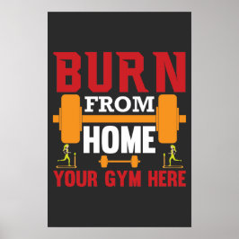 Poster Entraînement Motivant à la Maison