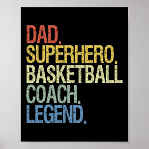 Poster Entraîneur de basket papa