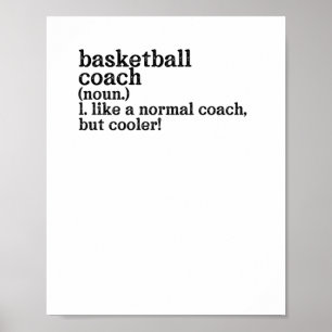 Poster Entraîneur De Basketball Comme Un Entraîneur Norma