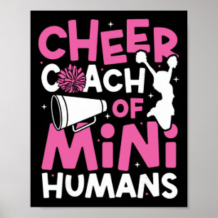 Poster Entraîneur de Cheerleading Cheer d'Humain Mini